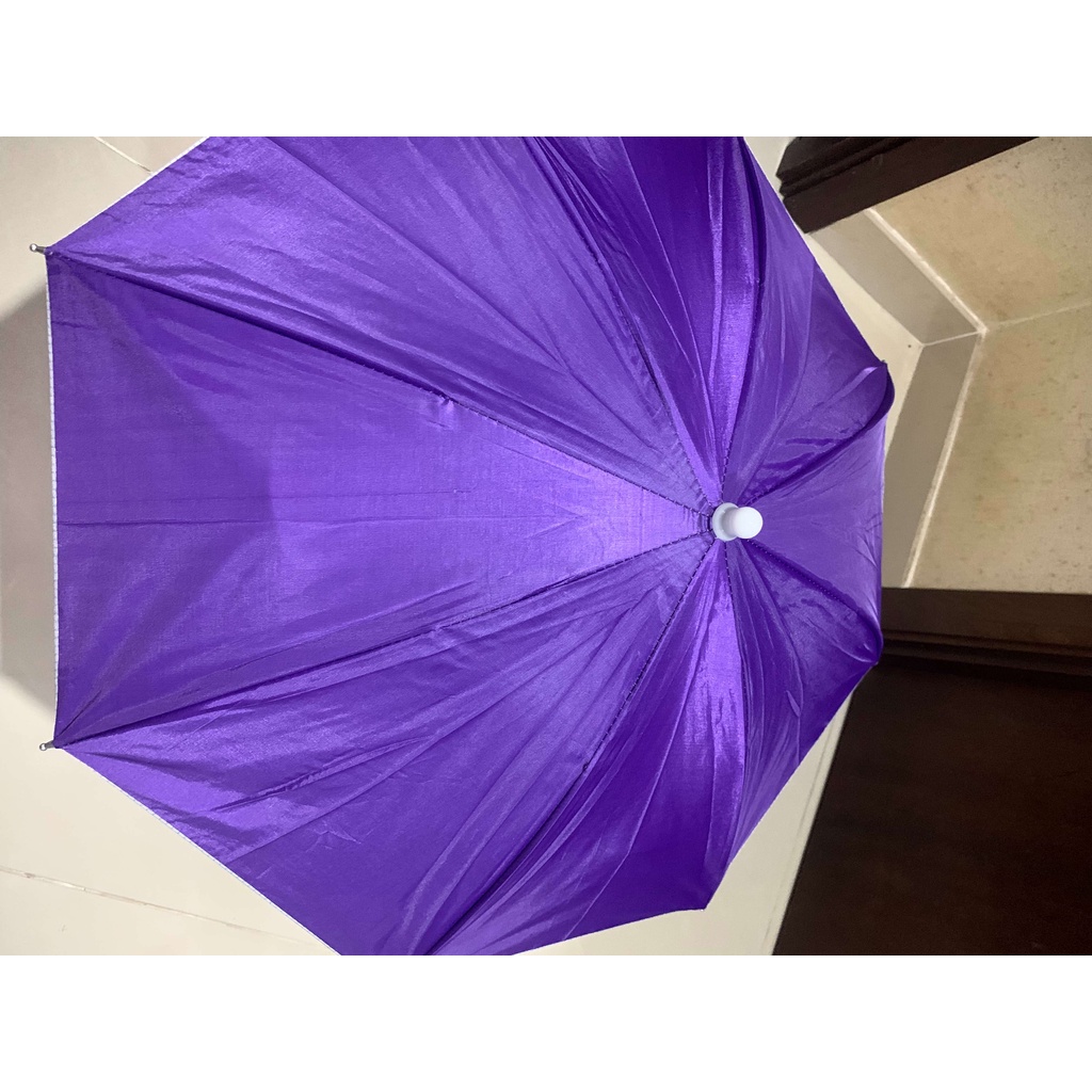 HY Mũ Ô dù cá nhân đội đầu du lịch câu cá màu dàn di, màu lính đường kính 82cm có dây buộc