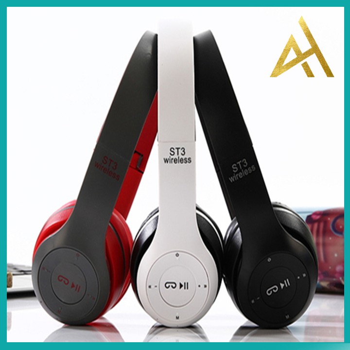 Tai Nghe Nhạc Headphone Bluetooth Chụp Tai Không Dây Có Micro ST3 - Tai Nghe Điện Thoại Blutooth Mini