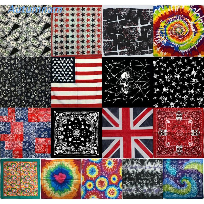 Khăn turban vải cotton hình vuông phong cách hip hop thời trang nam nữ