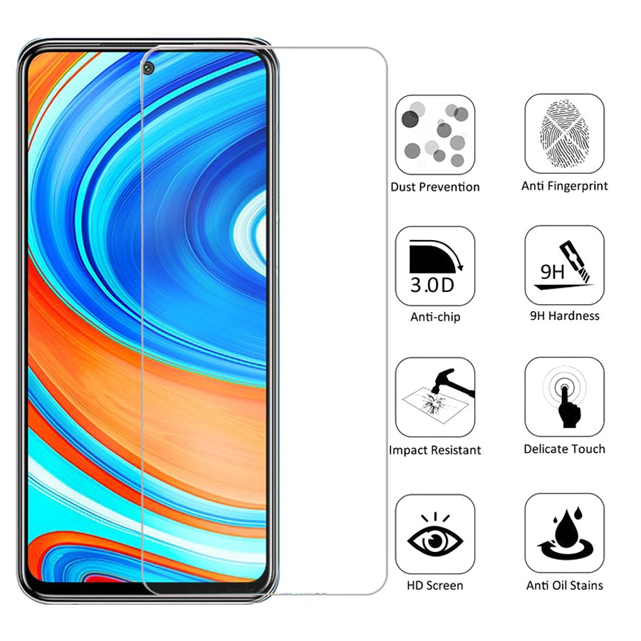 Kính cường lực cho Xiaomi Mi A3 9T 10T Poco X3 M3 F2 Pro F3 Redmi Note 7 8 9 9S 10 9A 9C