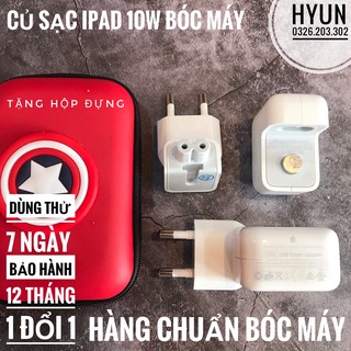 Củ sạc ipad 10w zin bóc máy - tặng hộp đựng