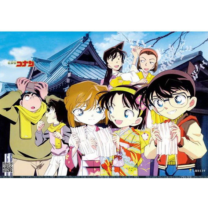 [Giấy Xịn] Set 8 tấm tranh poster A3 CONAN anime siêu chất