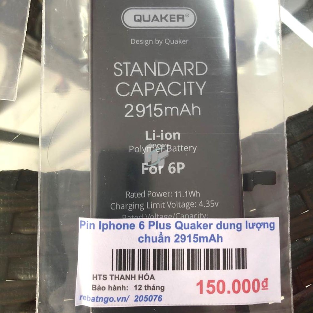 Pin Iphone QUA KER cho IP5, 5s, 6, 6s, 7, 7plus, 8, 8 Plus chuẩn như pin zin chính hãng kèm tua vít và Siu dán