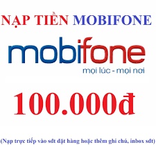 Thẻ điện thoại mobiphone 100k