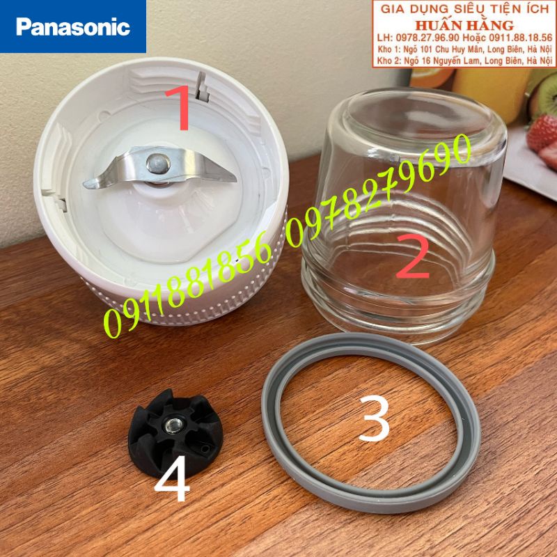 🍀Phụ kiện chính hãng🍀 Cối xay khô máy xay sinh tố Panasonic MJ-M176P, MJ-M171P, MJ-DJ31