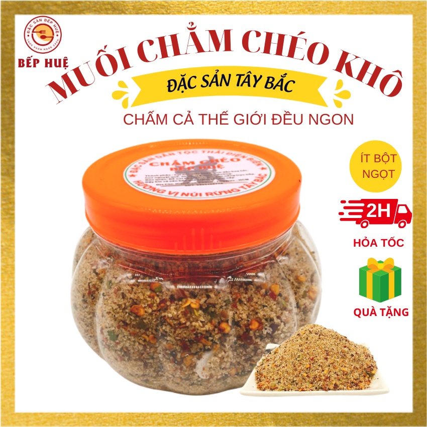 Muối chẳm chéo khô bếp huệ đặc sản tây bắc chấm gà hải sản đồ nướng luộc rau củ trái cây làm xoài lắc đồ ăn vặt cực ngon