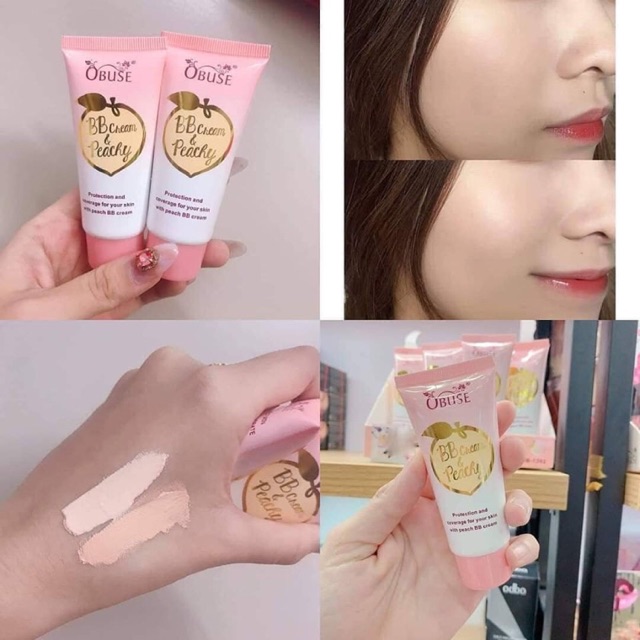 🍑 Kem nền BB Cream Obuse Peach 🍑