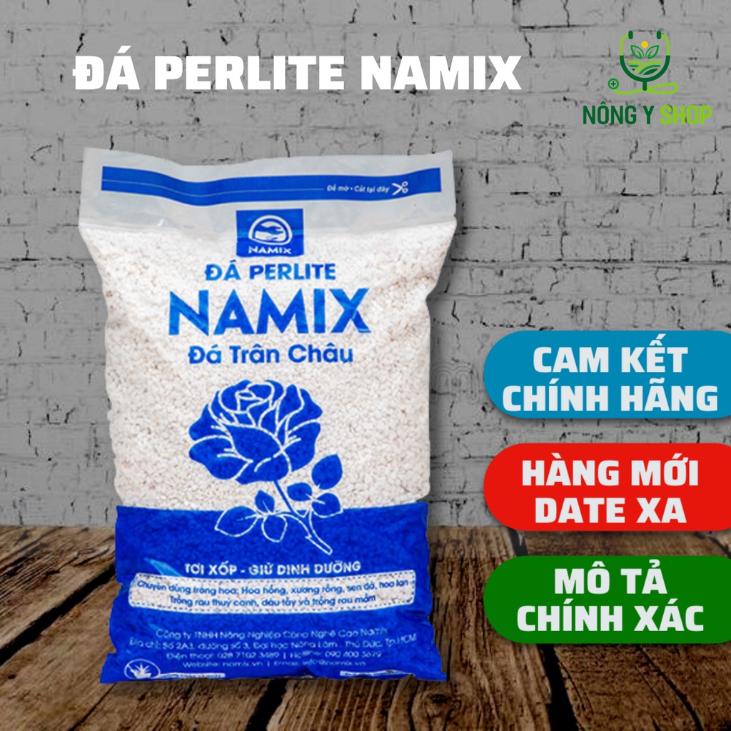 Đá perlite  Namix 5dm3 chuyên trồng thủy canh, phối trộn giá thể, sen đá, giàu khoáng chất, tăng độ tơi xốp