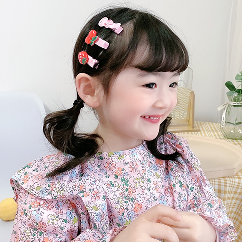 Set kẹp tóc nhiều hình dạng nhiều màu sắc dễ thương cho bé gái