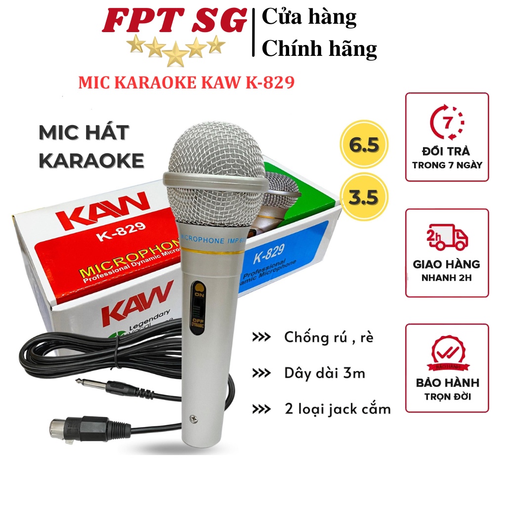 Mic hát karaoke CHỐNG HÚ RÍT, Micro Karaoke XINGMA AK-319 lọc âm cực tốt - Giá siêu rẻ - Bảo hành uy tín