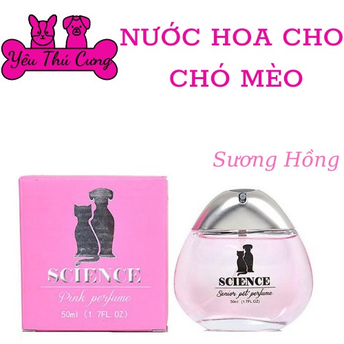 NƯỚC HOA THÚ CƯNG CAO CẤP SCIENCE - NƯỚC HOA CHO CHÓ MÈO - 50ml - YÊU THÚ CƯNG