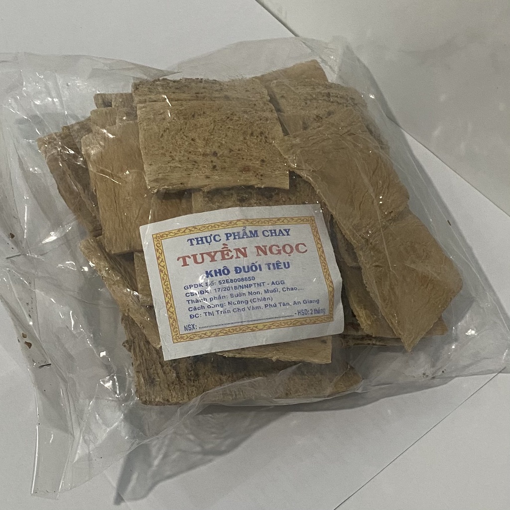 Combo 2 gói khô sườn non chay vị ớt, vị tiêu gói 500g | BigBuy360 - bigbuy360.vn