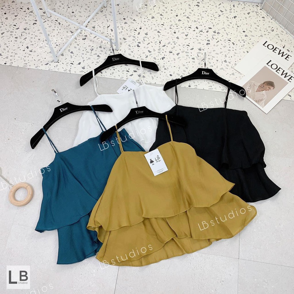 [ Mã WASTAPR giảm 10K đơn 50K] AN3 - ÁO 2 DÂY TẦNG 4 MÀU CHO NỮ