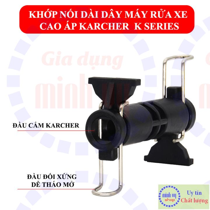 Đầu nối nhanh nối dây cao áp cho máy Karcher K2 K3 K4 [ND-Kar]