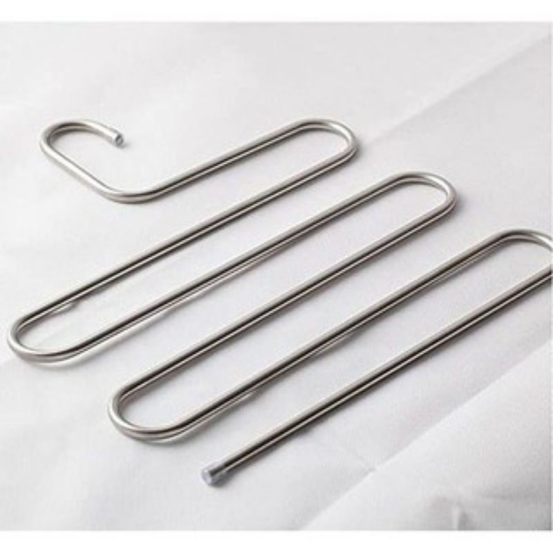 Mắc treo quần áo, túi xách, khăn 5 tầng inox thông minh không gỉ
