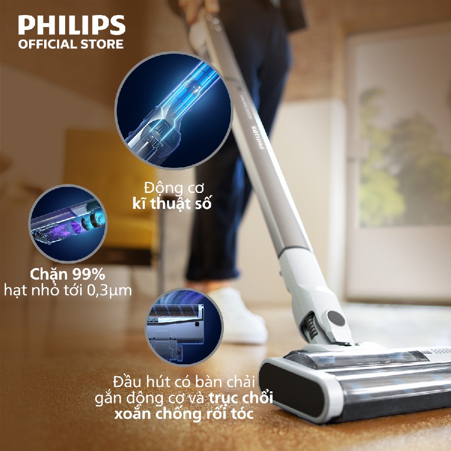 Máy hút bụi không dây dạng cán PHILIPS XC4201 /01 Hàng Chính Hãng