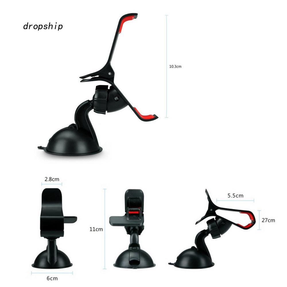 Kẹp giữ điện thoại gắn xe hơi xoay 360 độ tiện lợi | BigBuy360 - bigbuy360.vn