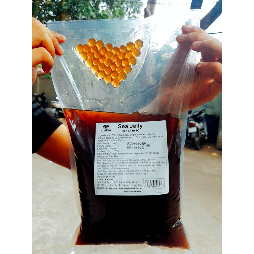 THẠCH 3Q CARAMEL SEA JELLY GÓI 2KG ĐANG RẤT HOT
