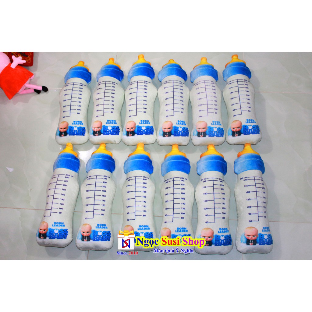 [SIÊU MỊN] GẤU BÔNG Gối Ôm Bình Sữa 3D SIZE 50cm Cao Cấp [Giá Hủy Diệt]