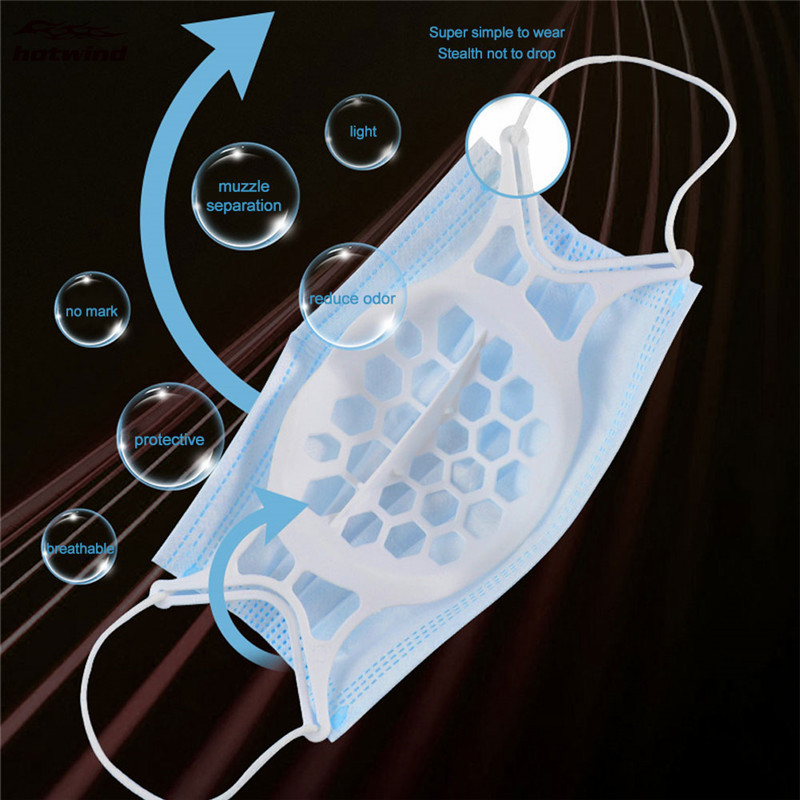 [Hàng mới về] Giá đỡ khẩu trang HW 3D bằng silicon thiết kế tiện dụng