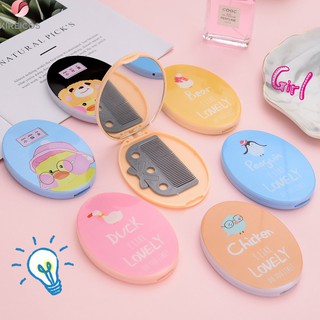 Set gương lược mini hình dễ thương