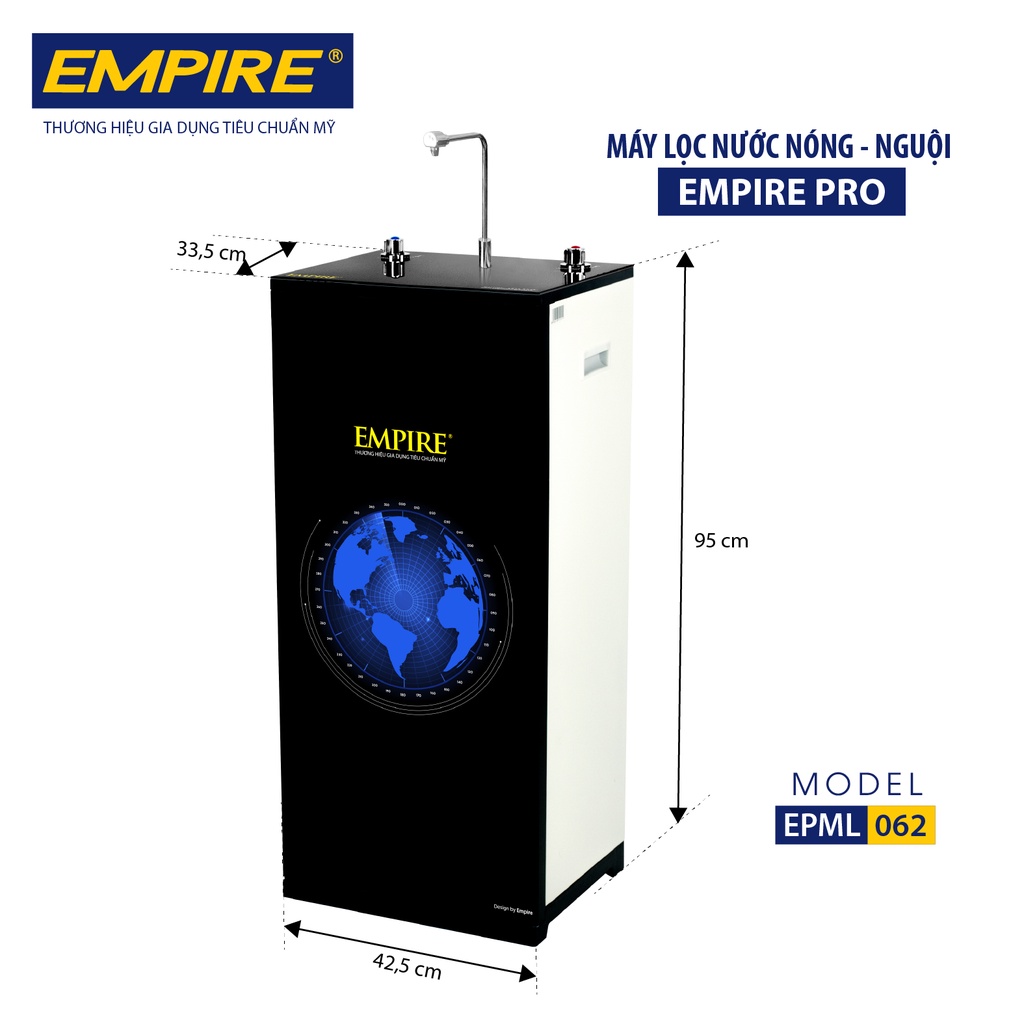 Máy lọc nước EMPIRE Pro nóng _nguội