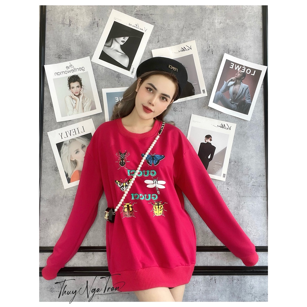 Áo Nỉ Da Cá, Áo SWEATER HOODIE form rộng 7 màu siêu đẹp dày dặn - ASTDC0001