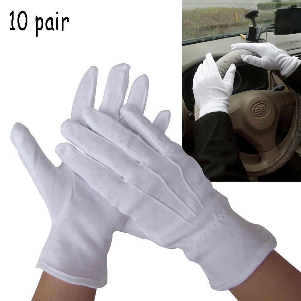 JANE Set 10 Đôi Găng Tay Polyester Cảnh Sát