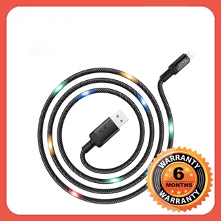 Hoco U63-Cáp sạc nhanh PHÁT SÁNG có đủ 3 cổng LIGHTNING/MICRO USB/TYPE-C