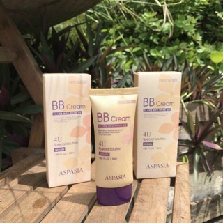 Kem nền chống nắng aspasia 4u special b.b solution cream spf50 pa+++