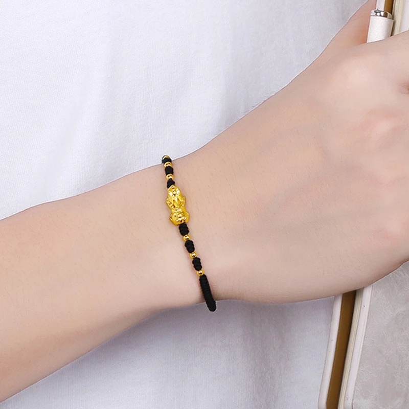 Vòng tay bện dây đỏ may mắn có thể điều chỉnh dành cho cả nam nữ