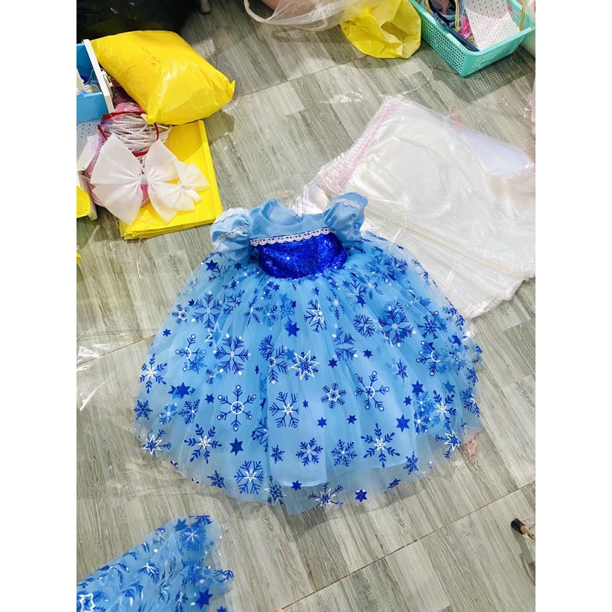 Vải voan lưới elsa sao tuyết đủ màu may váy áo công chúa cho bé, trang trí tiệc, phông chụp ảnh