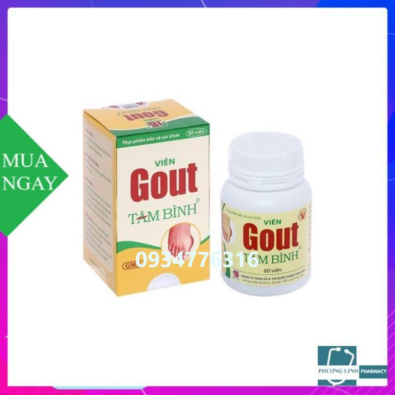 Viên GOUT Tâm Bình ( Hộp 60 viên)