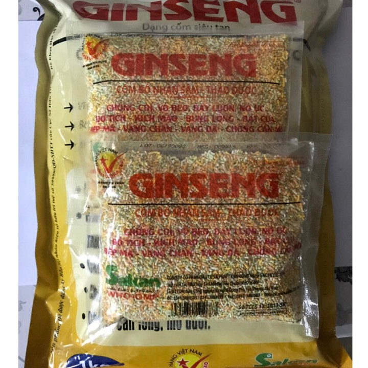 Sản Phẩm bổ gà đá GINSENG  cốm siêu tan nhân sâm thảo dược