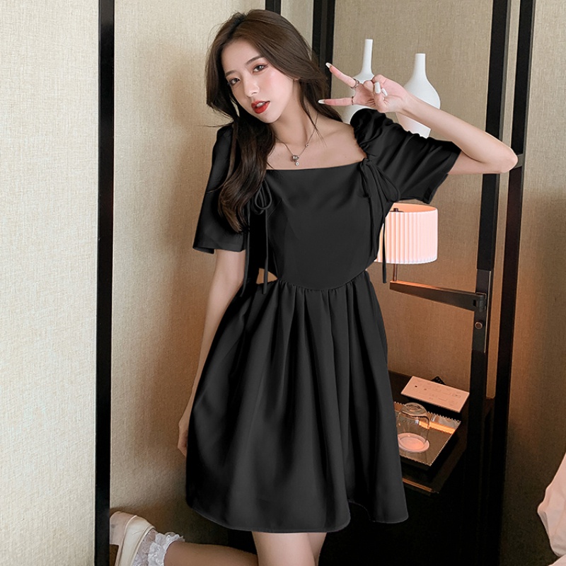Đầm kiểu PERTY thiết kế hở eo phong cách Hàn Quốc thời trang xinh xắn cho nữ