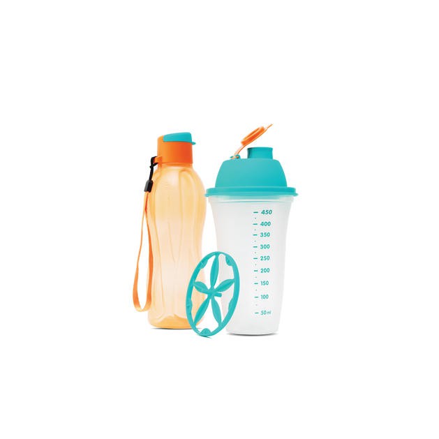 Bộ Sản Phẩm Tupperware Bình lắc & bình nước Shake N Go (2 món) - GIÁ SALES SHOCK & FREE SHIP