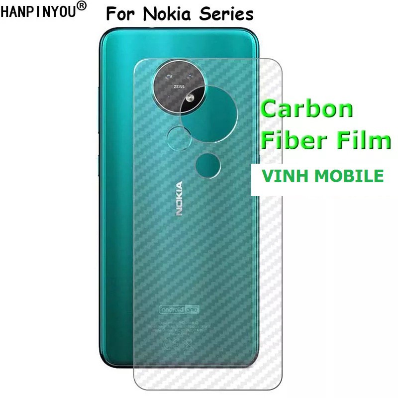 Miếng dán skin chống trầy xước NOKIA miếng carbon dán lưng NOKIA 5.4 6.2 7.2 9 8.3 5.1 5.3 2 1 3