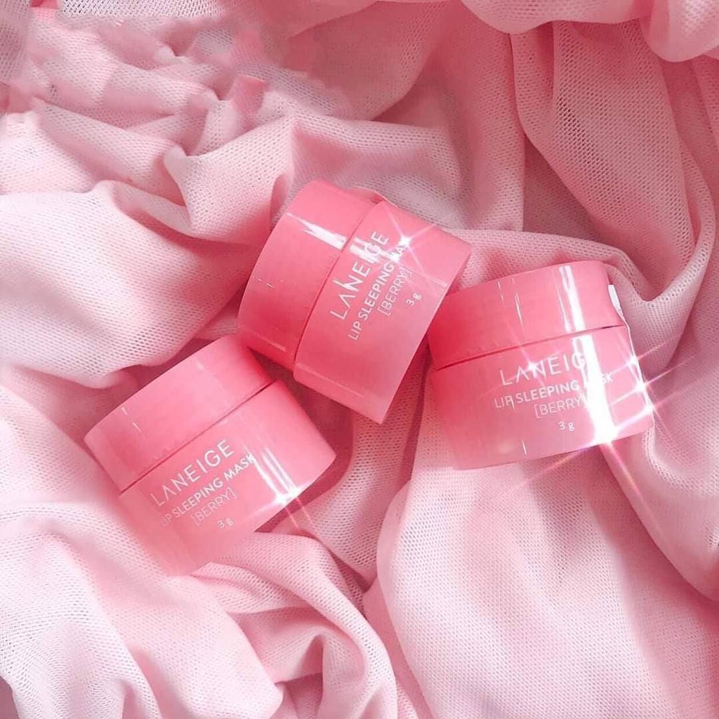 Mặt nạ ngủ môi Laneige, ủ môi hồng mềm môi Laneige Lip Sleeping Mask Berry 3g