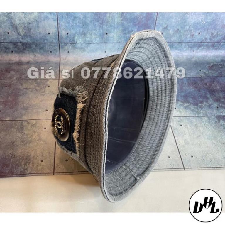 Nón bo bucket rin mạc sắt neo tua thời trang