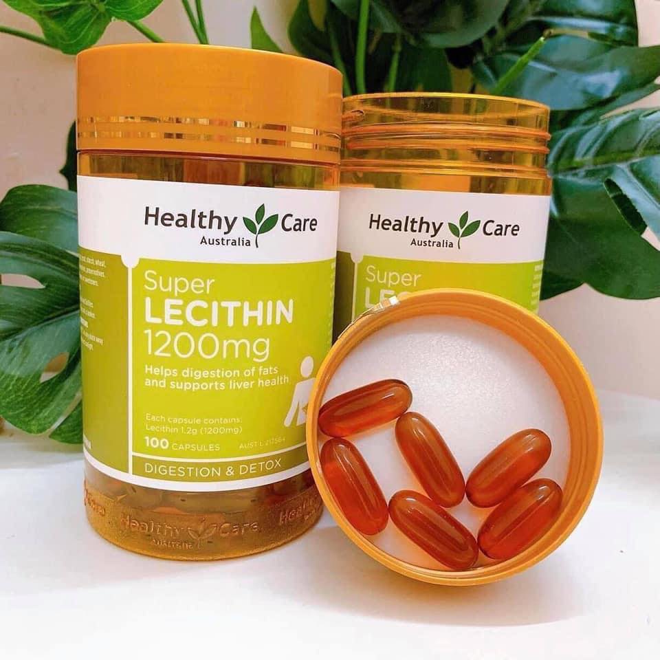 Viên Uống Mầm Đậu Nành Healthy Care Super Lecithin 1200mg Úc Chính Hãng 100 Tăng Vòng 1