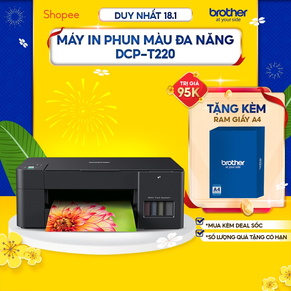 Máy in phun màu đa năng Brother DCP-T220