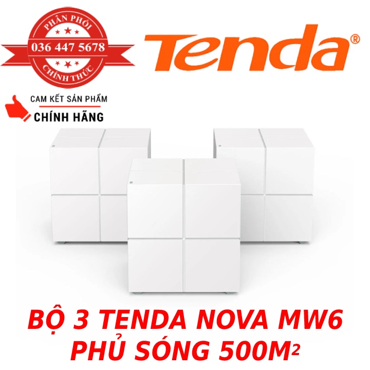 Bộ 3 sản phẩm phát Wifi Tenda Nova MW6 - Hàng chính hãng #1
