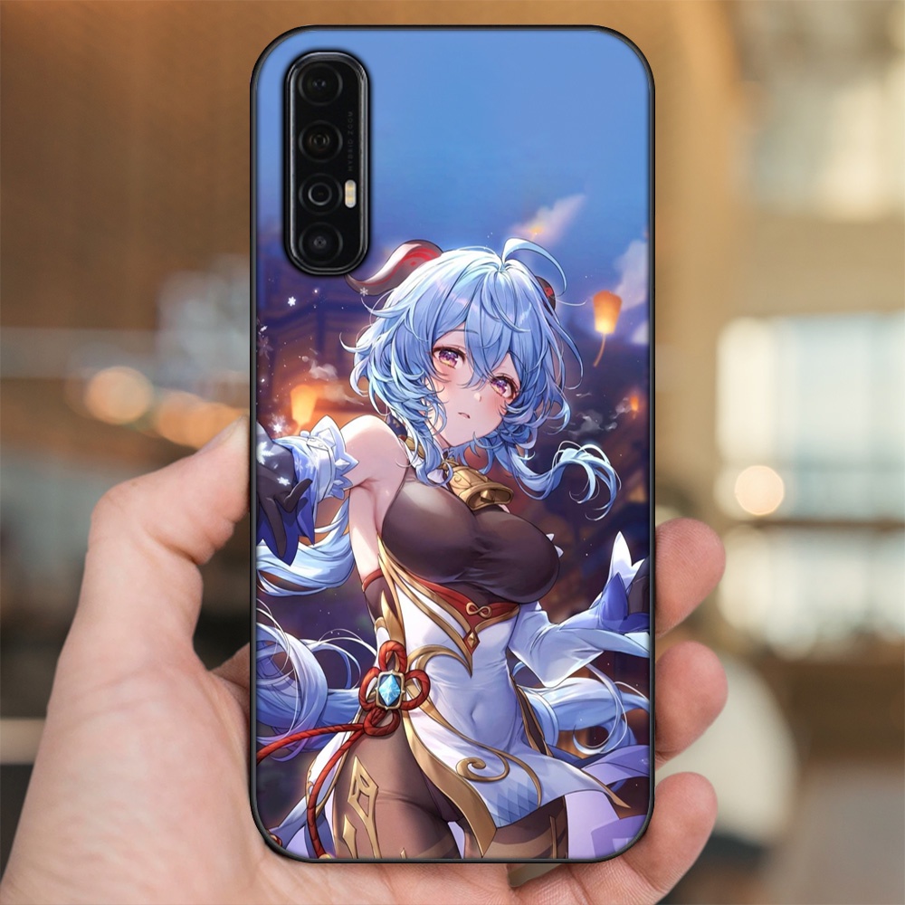 Ốp lưng Oppo Reno 3 Pro viền đen in hình Ganyu Genshin Impact