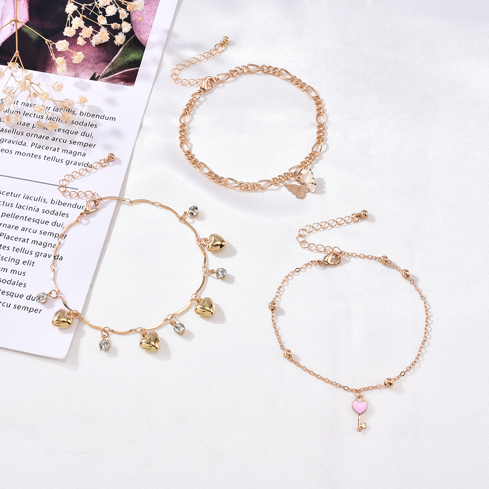 Bộ 3 Lắc Chân Kiểu Dáng Thanh Lịch Thời Trang Cho Nữ | BigBuy360 - bigbuy360.vn