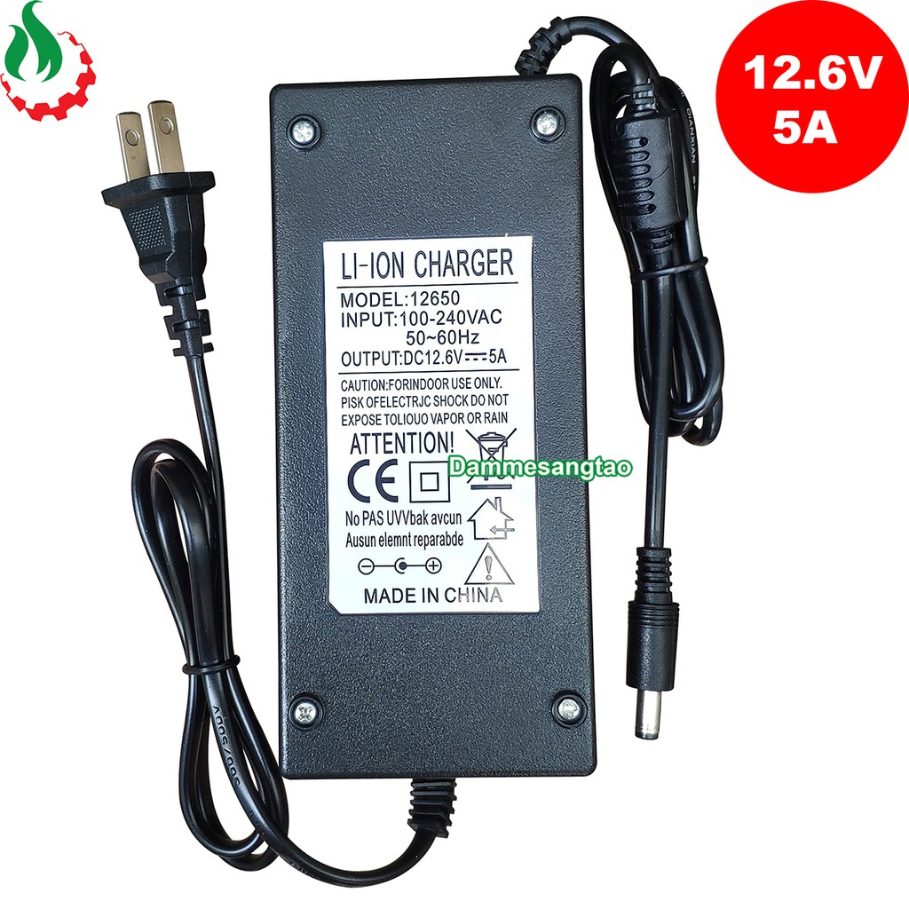 DMST Sạc 3S 12.6V 5A dùng cho pin Li-ion 3.7V có quạt