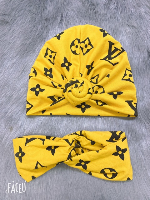 Turban hoạ tiết LV