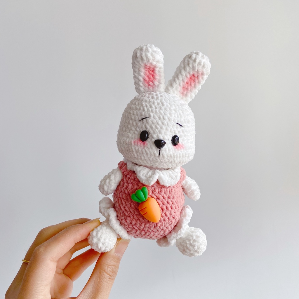 [Công thức giấy] Chart Tiếng Việt chú Thỏ ngồi siêu đáng yêu - Yêu Handmade