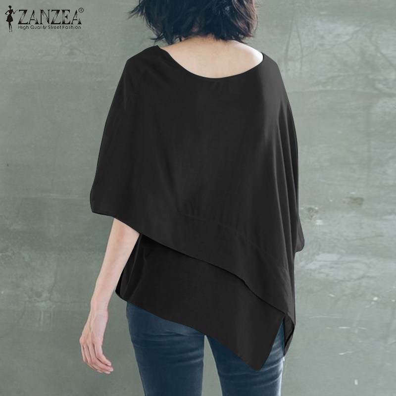 Áo cánh dơi Zanzea cổ tròn dáng rộng thời trang cho nữ