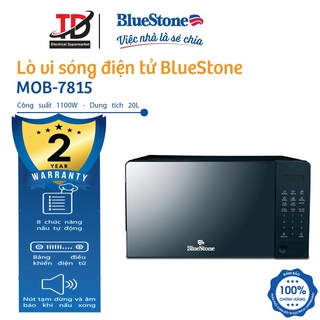 Lò vi sóng điện tử BlueStone MOB-7815 Dung tích 20L - Công suất 1100W - 8 chế độ nấu - bảo hành chính hãng 2 năm