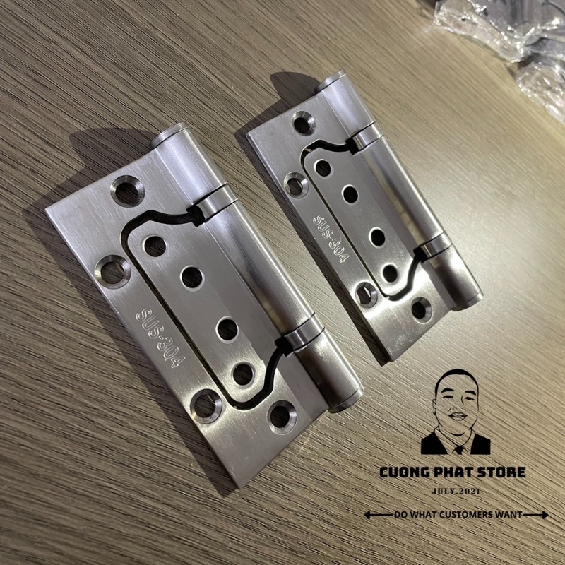 Bản lề Cánh bướm âm dương inox 304 4x3x3  hàng chuẩn cho cửa nhôm kính bản lề inox 304 RAIQUEE
